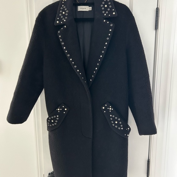 Coach Vintage Embellished Wool Coat - Picture 8 of 9